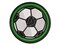 Soccer Ball Multi-Color Embroidered Iron-On or Hook & Loop Patch Applique